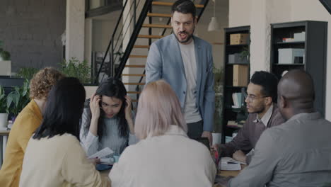 reunión de negocios en curso