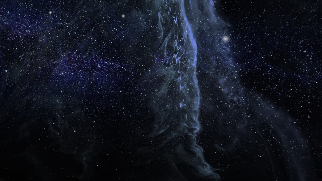 4k animated mist nebula in the universe, for background