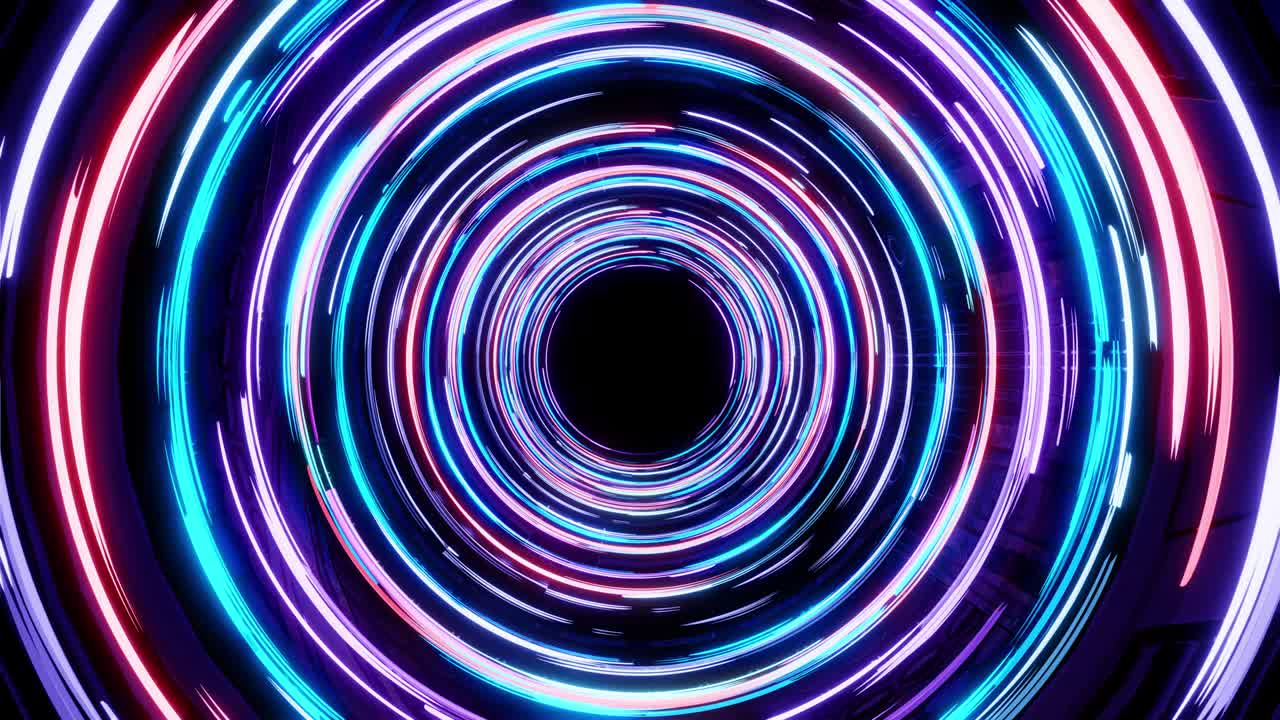 Abstract energy tunnel in space. Vortex energy flows