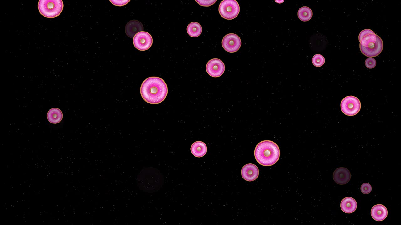 4k 추상 루프 가능한 비행 도, 검은 바탕