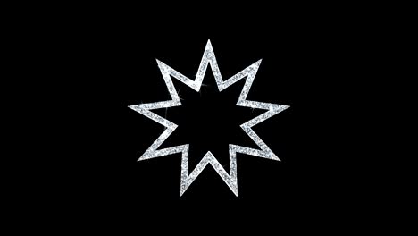 bahai nine pointed star animation