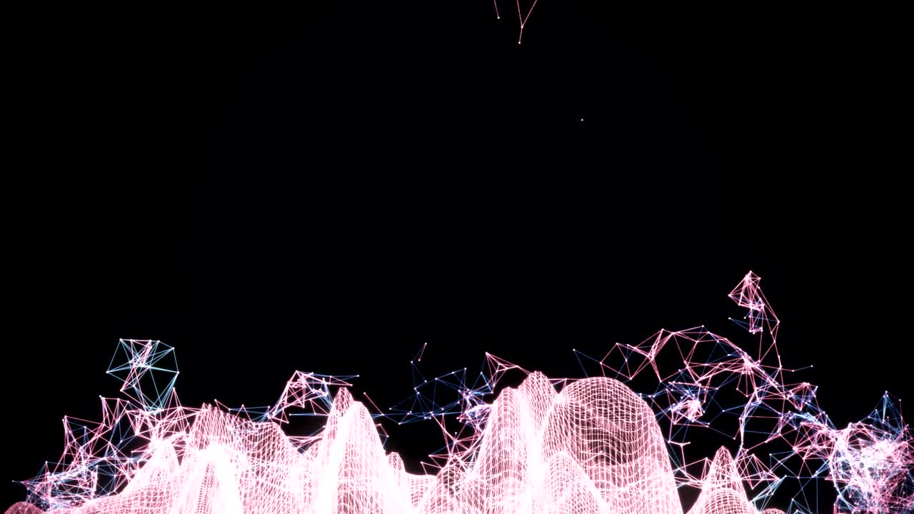 복사 공간을 가진 추상적인 연결 네트워크.