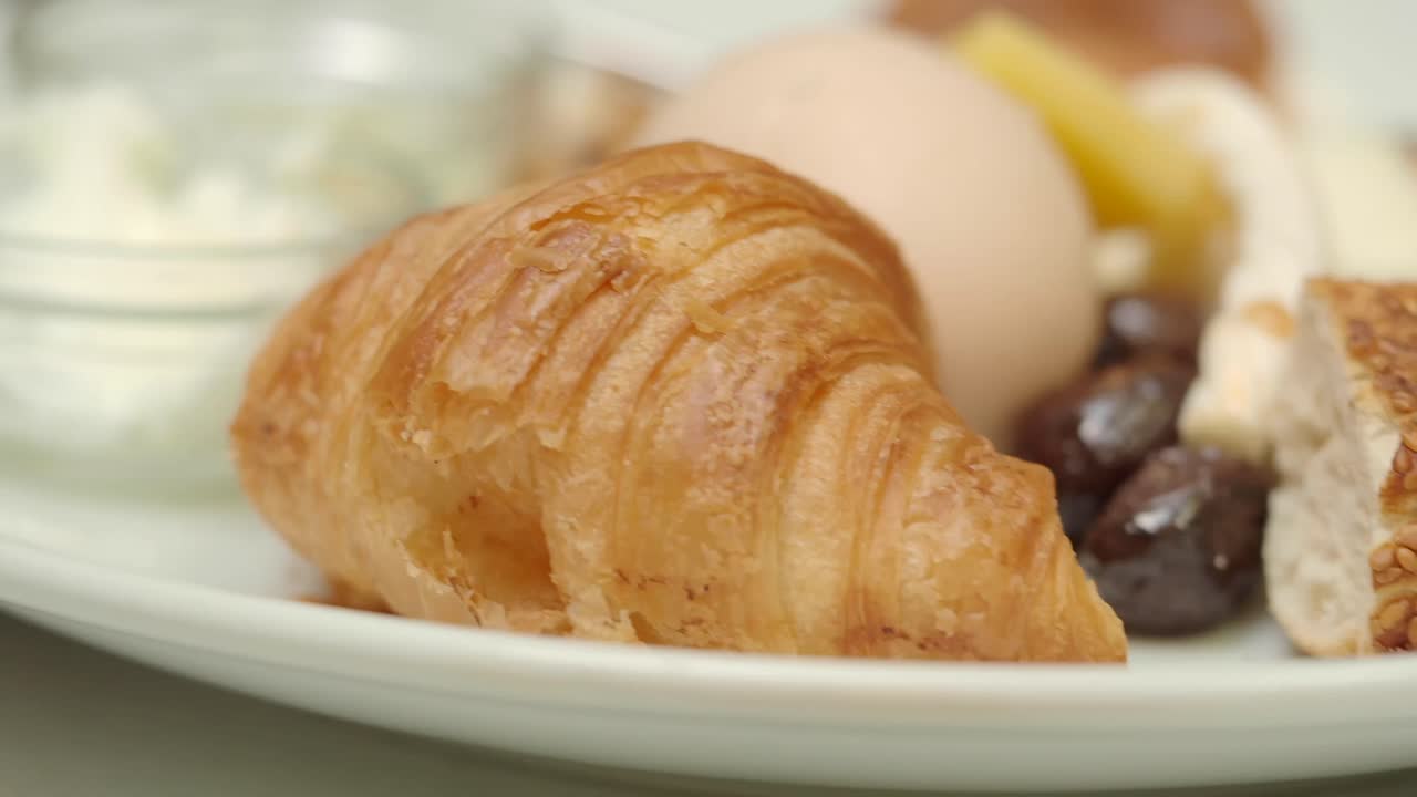 Turkish Breakfast with Croissant