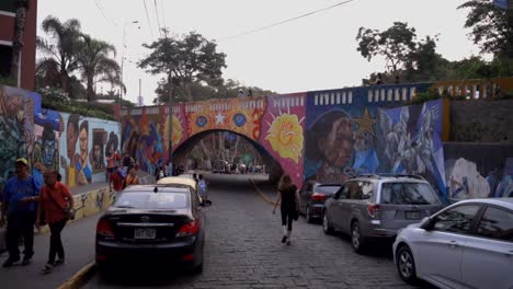 beautiful lima art bridge in barranco. experiences during travel in peru.