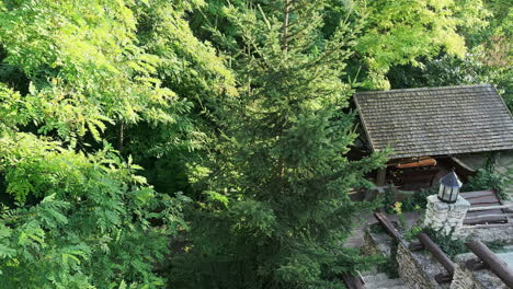 Verdant-Oasis:-Exploring-Nature's-Haven-at-the-Rustic-Open-Air-Restaurant,-Butuceni,-Moldova