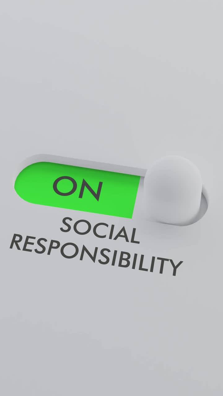 Switching on the SOCIAL RESPONSIBILITY switch Vertical Video