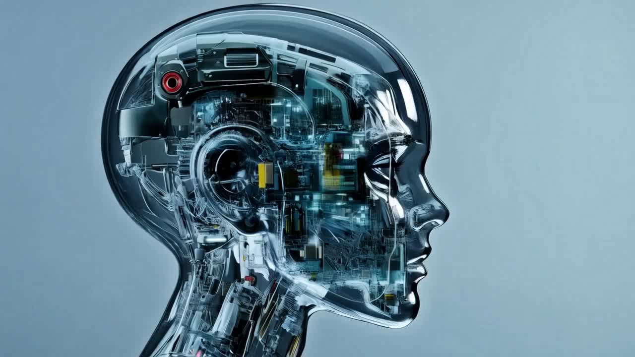 Artificial Intelligence Robot Head