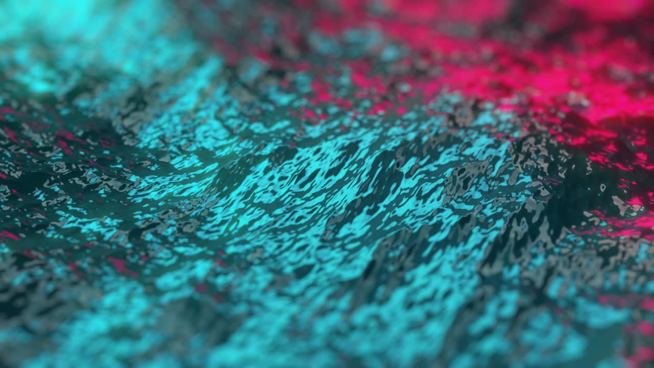 animación en bucle de agua superficial líquida del océano