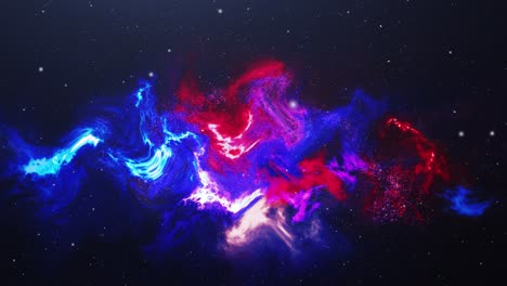 nebula clouds moving in the universe 4k