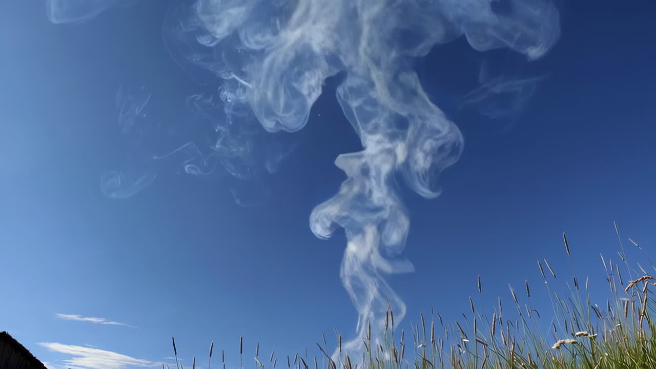 Campfire in a rural setting