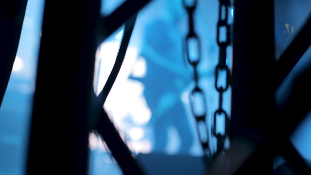 Abstract Blue Chains