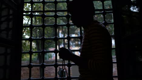 silhouette rosary