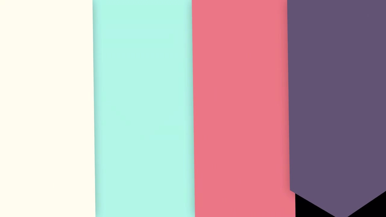 Abstract Motion Graphics with Colorful Geometric Shapes Moving on Black Background