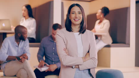 a-young-businesswoman-smiling-while-standing