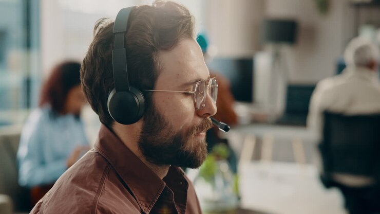 Customer Service Representative at Work
