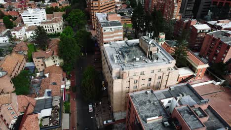 tomada de avión no tripulado de la ciudad y la vivienda en bogotá, colombia