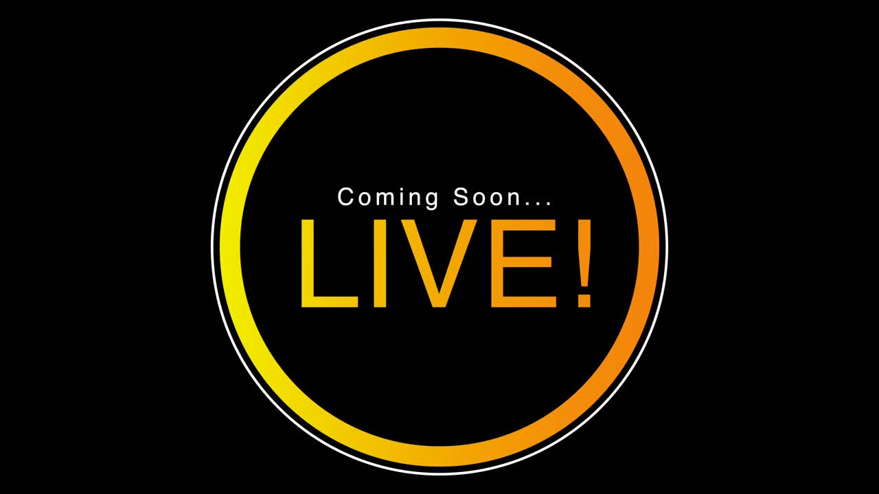 Kommer snart live grafisk animationsskabelon
