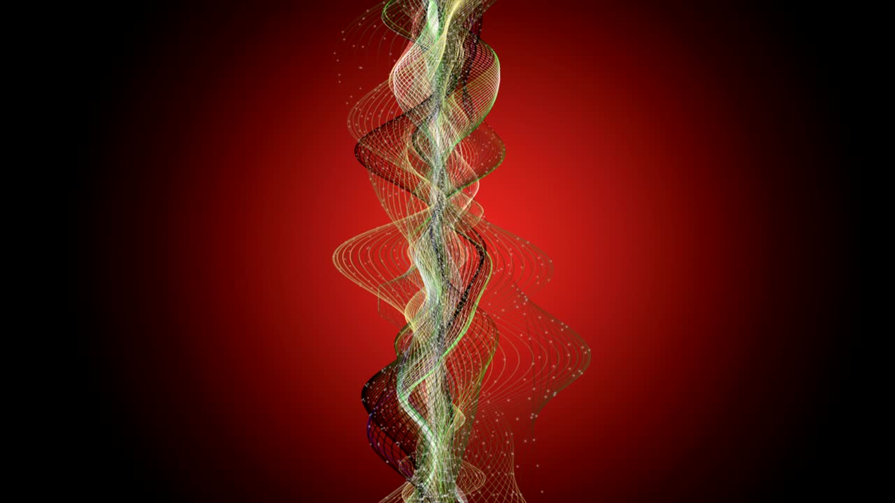 animación fantástica con objeto de onda en cámara lenta, 4096x2304 bucle 4k