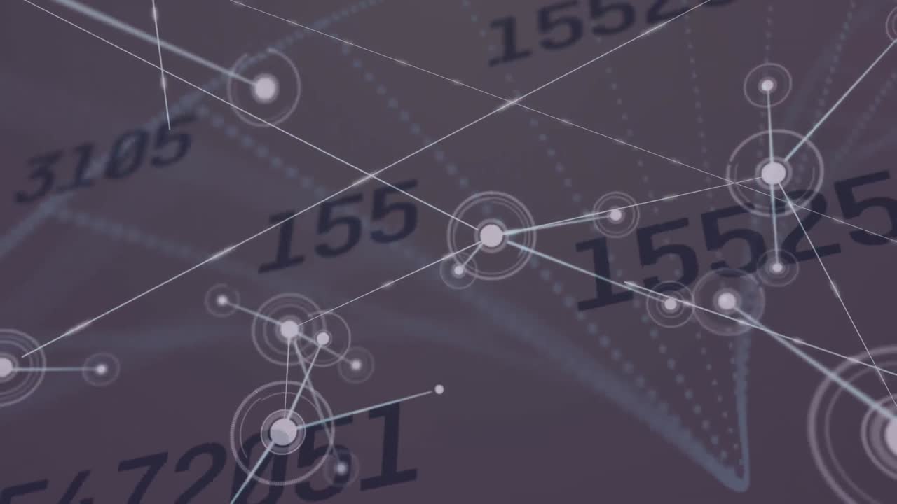 번호를 바꾸는 연결 네트워크의 애니메이션