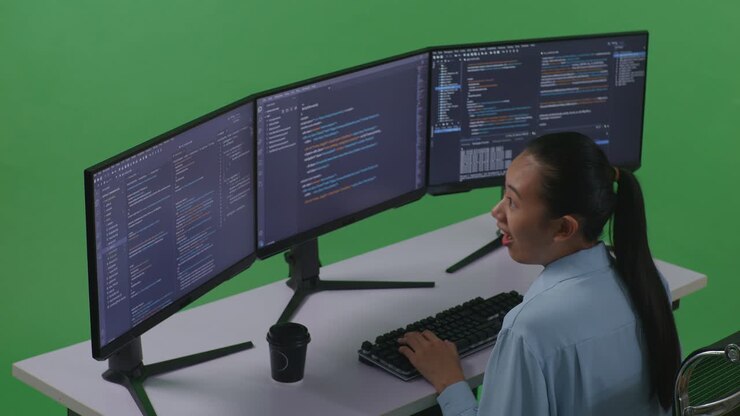 Excited Programmer Celebrating Success