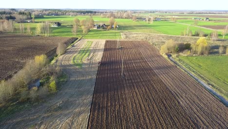 tilled ground - fresh soil on organic farm land