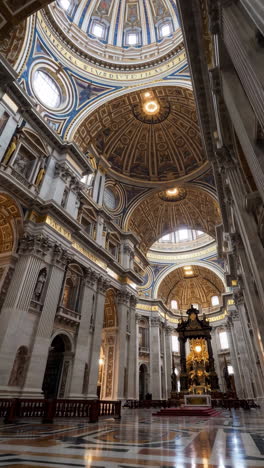 grand interior view of st. peter's basilica in vatican city