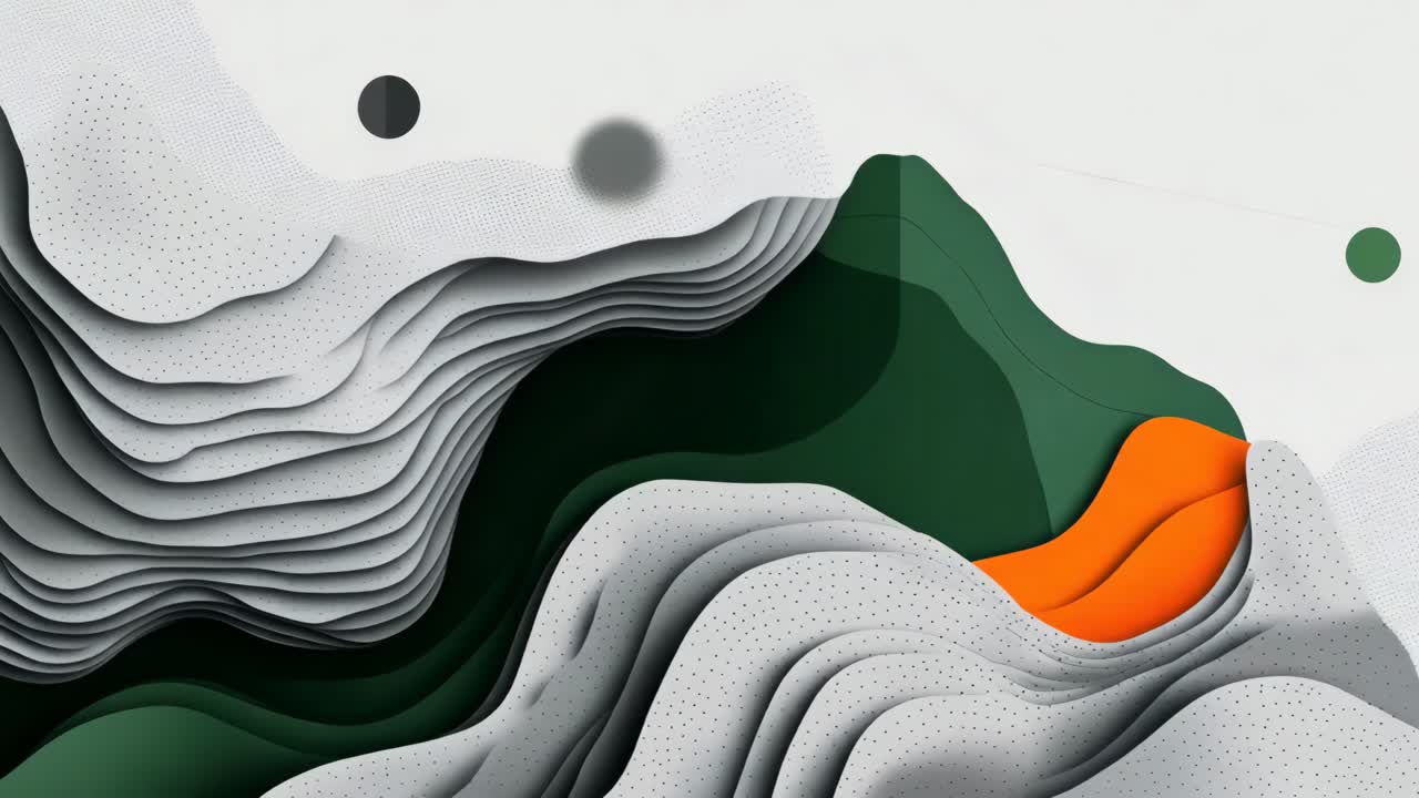 Abstract Fluid Art with 3D Layers