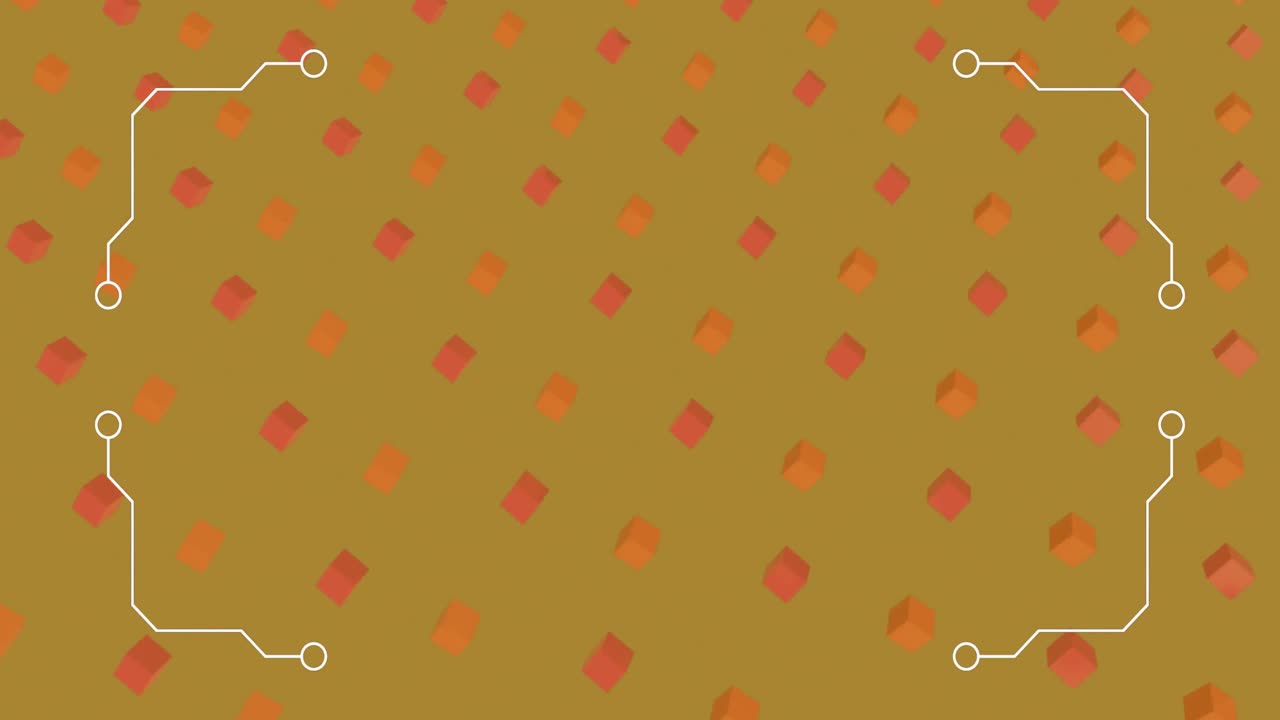 초록색 배경에 원활한 루프로 움직이는 패턴의 애니메이션