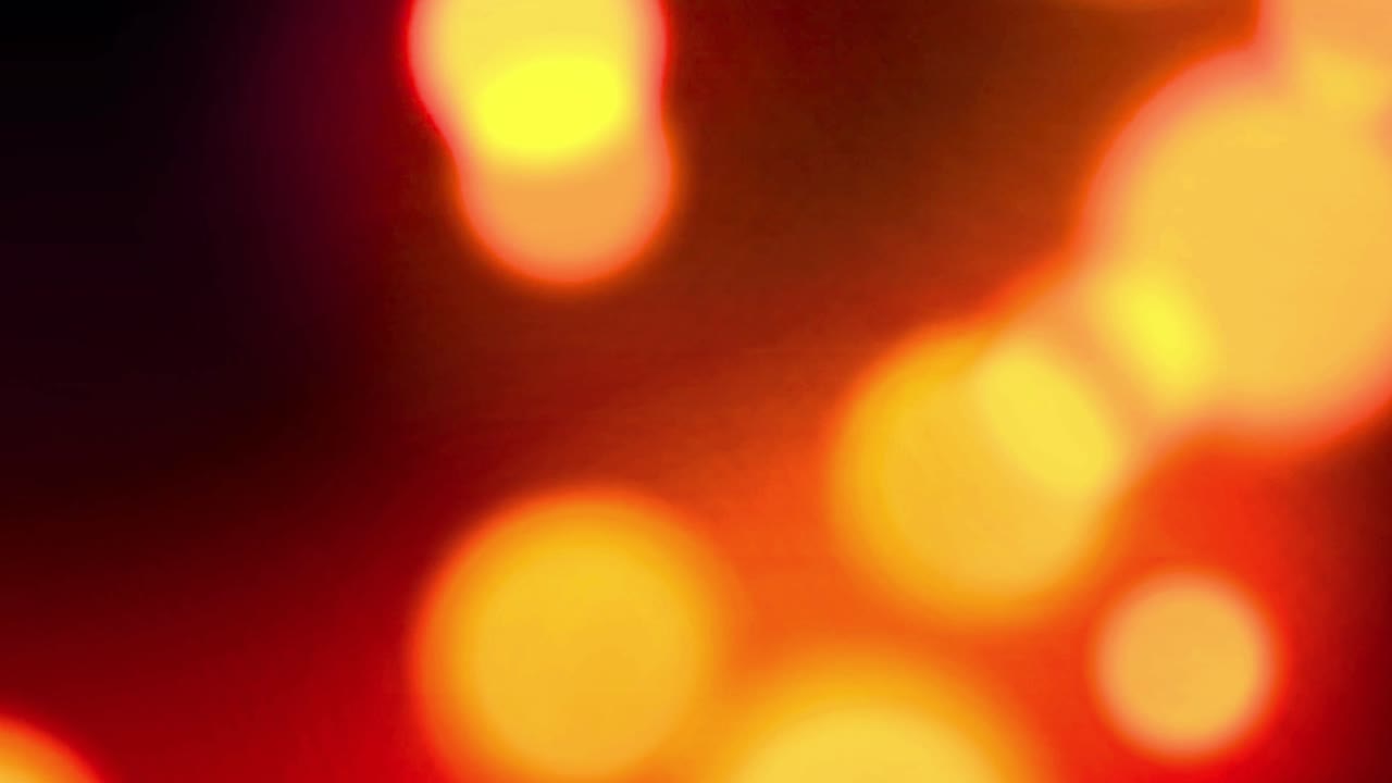 Warm Moving Bokeh Lights Abstract Background