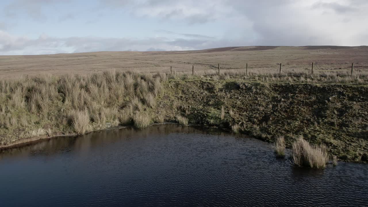 vista aérea de la turbera irlandesa