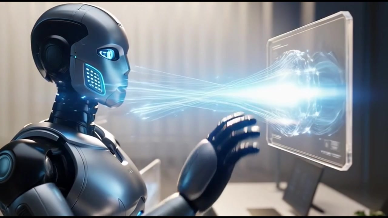 Advanced Humanoid Robot Interacting with Holographic Neural Network Interface