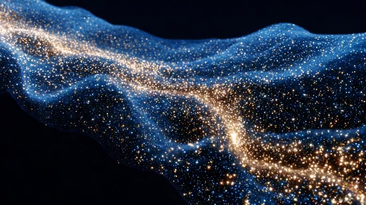 A Captivating Journey Through the Cosmic Expanse: Stunning Visuals of a Starry Galaxy Flowing with Twinkling Stars and Ethereal Wisps of Cosmic Dust in a Dark Universe