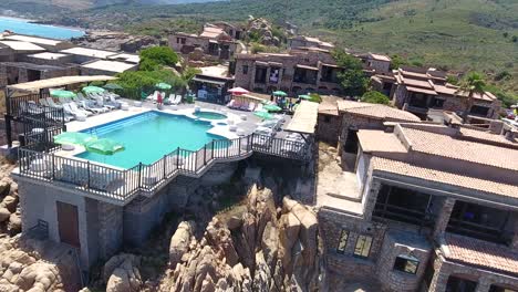 villa with pool on the rock facing the sea at bejaia algeria