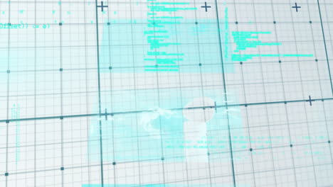 Animation of data processing over grid