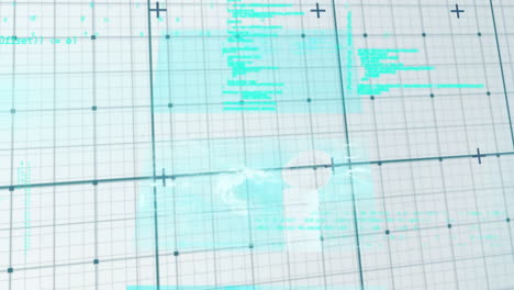 animation of data processing over grid