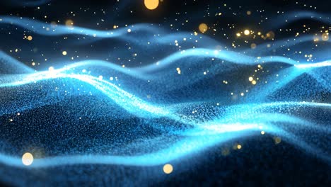 the image is a blue and white background with a lot of sparkles. the sparkles are scattered all over the background, creating a sense of movement and energy