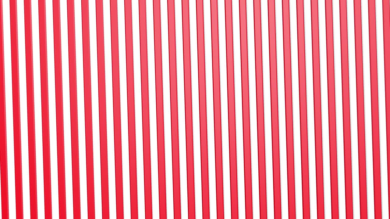 las rayas rojas y blancas giran en bucle