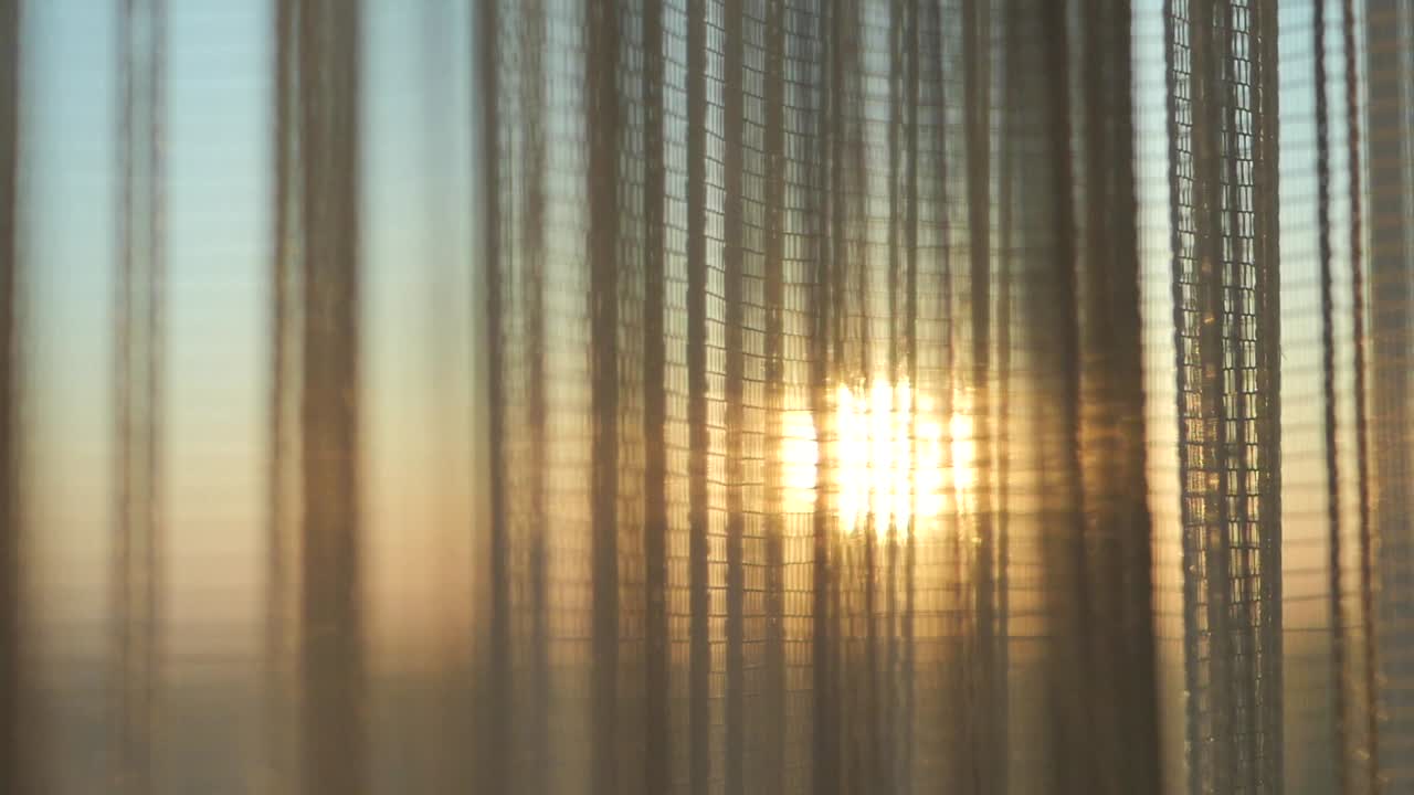 Sunlight Filtering Through Curtains