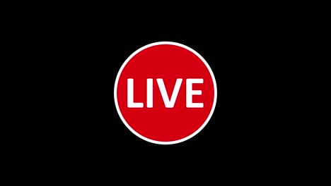 live streaming icon animation.