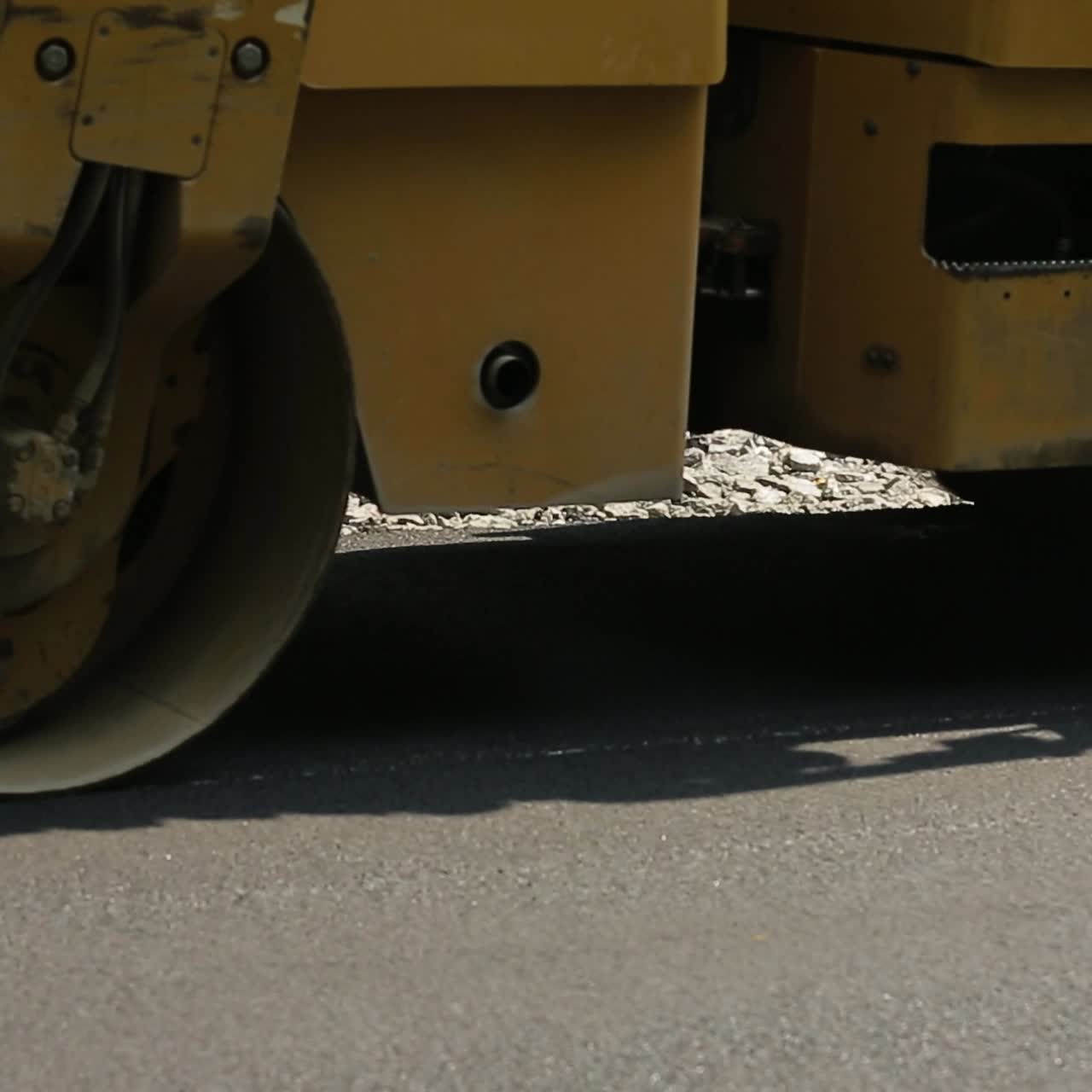 Laying Asphalt On The Street