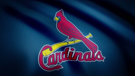 st. louis cardinals logo on flag