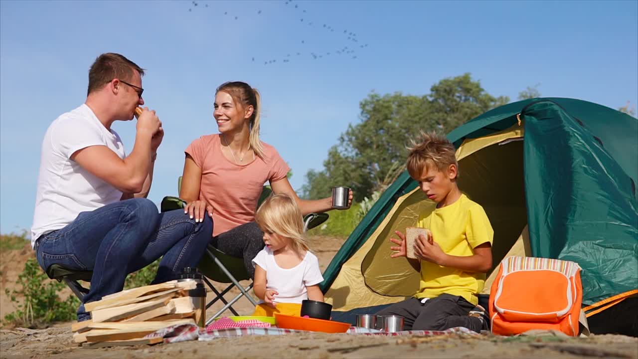Family Camping Trip Picnic