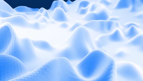 stylish blue white creative abstract low poly background in 4k. abstract wavy pattern move on surface in loop. smooth soft seamless animation. simple minimalistic geometric bg.