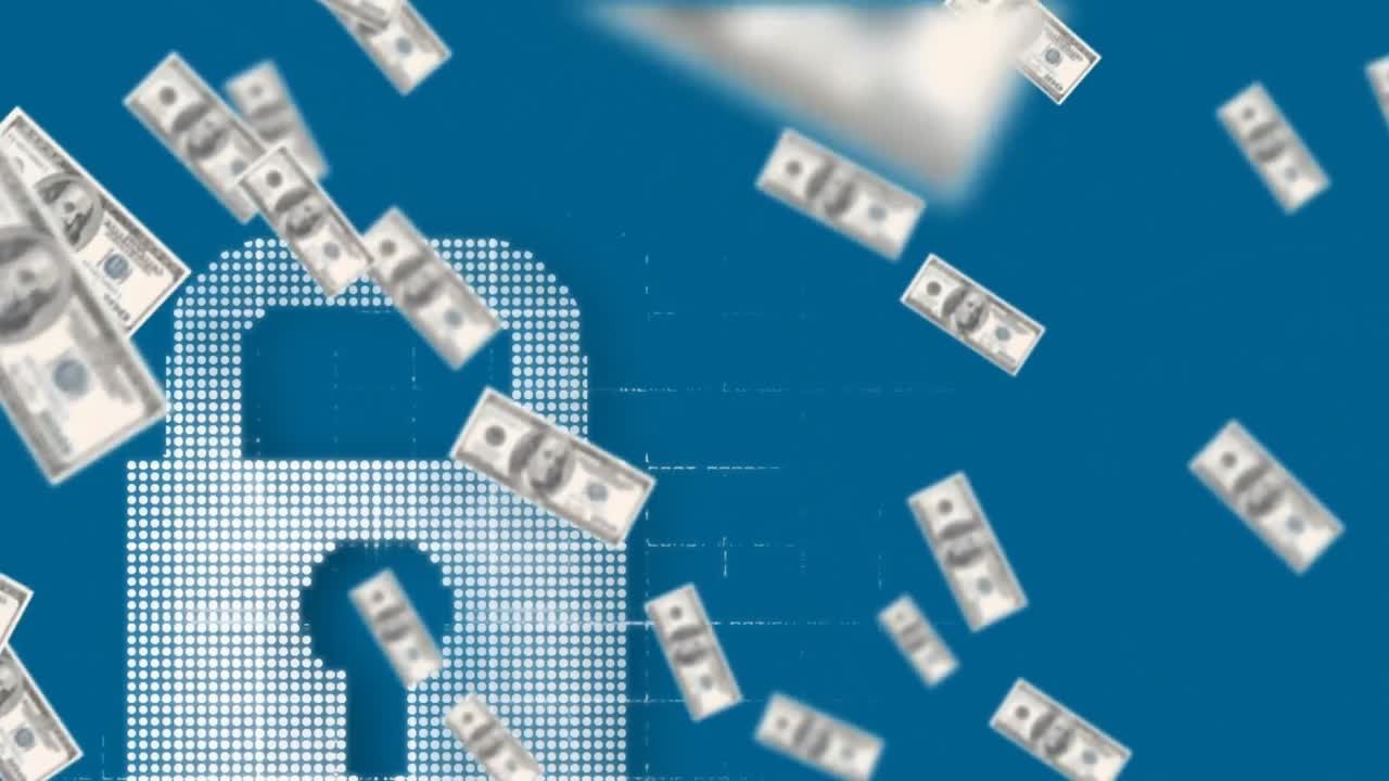 ⁇ 락 위에 떠다니는 돈의 애니메이션