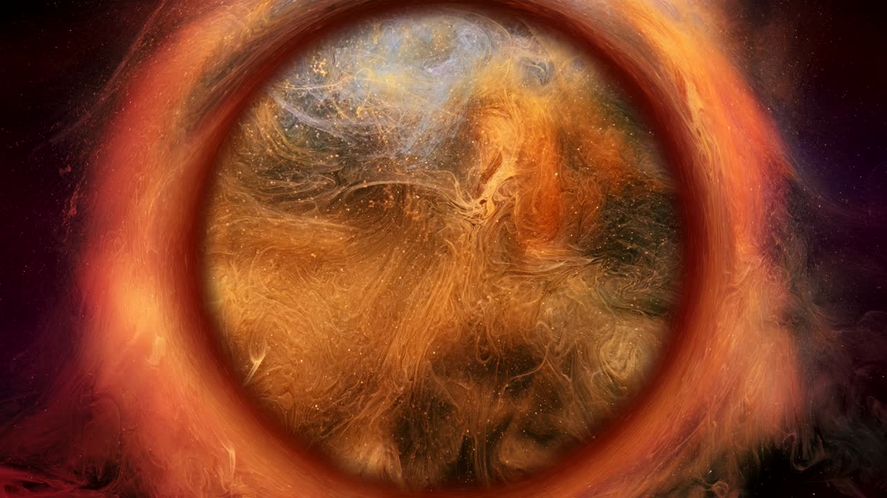 el remolino de tinta, la bola de cristal mágica, el círculo de polvo de hadas rojas.