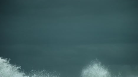 huge waves explode in a storm