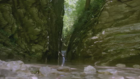 serene mountain creek canyon