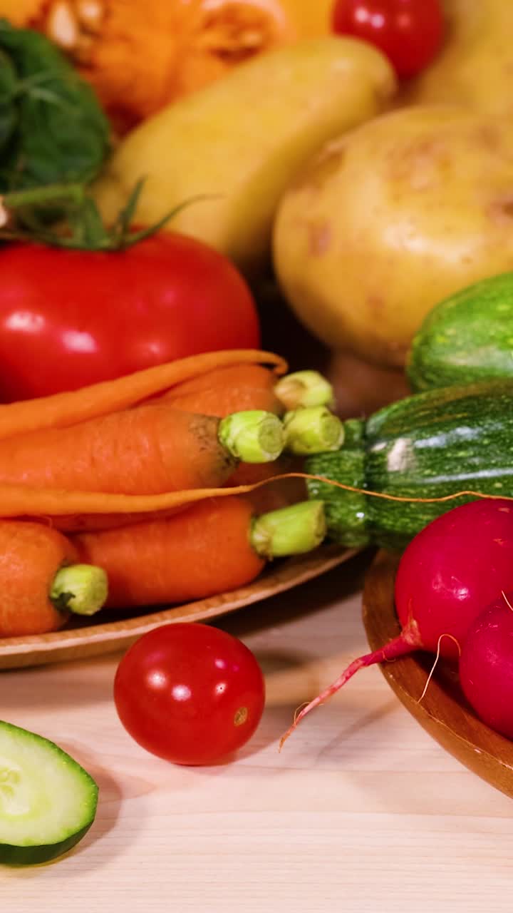 검은색 배경 에 전시 된 다양한 채소