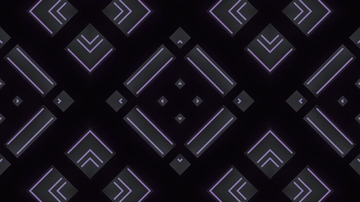 Abstract Neon Purple Geometric Pattern
