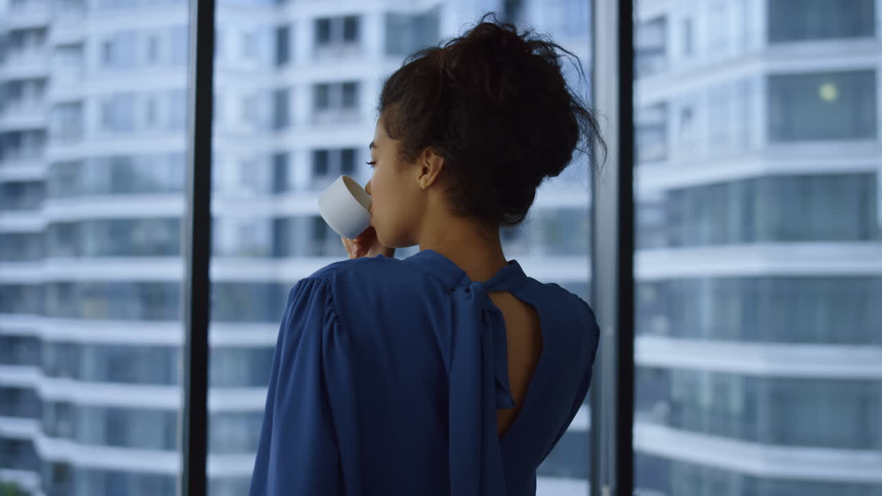 Executive taking break for coffee